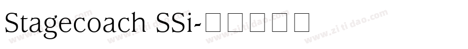 Stagecoach SSi字体转换